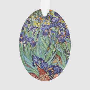 Van Gogh Irises Impressionist Painting Ornament