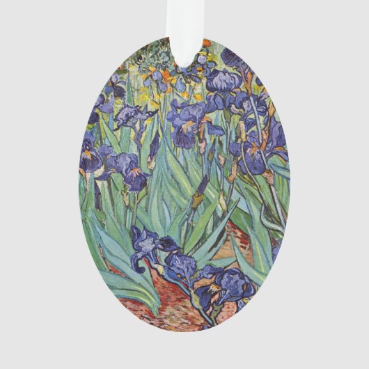 Van Gogh Irises Impressionist Painting Ornament (Rückseite)