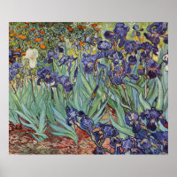 Van Gogh Irises Impressionist Painting