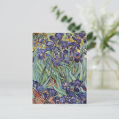 Van Gogh Irises Impressionist Painting Postkarte (Stehend Vorderseite)