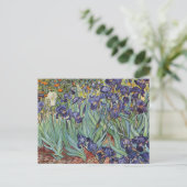 Van Gogh Irises Impressionist Painting Postkarte (Stehend Vorderseite)