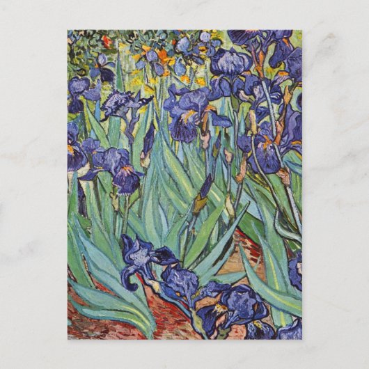Van Gogh Irises Impressionist Painting Postkarte (Vorderseite)