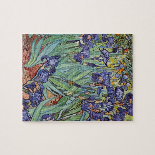 Van Gogh Irises Impressionist Painting Puzzle (Horizontal)