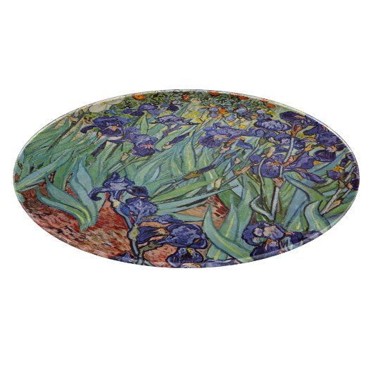 Van Gogh Irises Impressionist Painting Schneidebrett (Ecke)