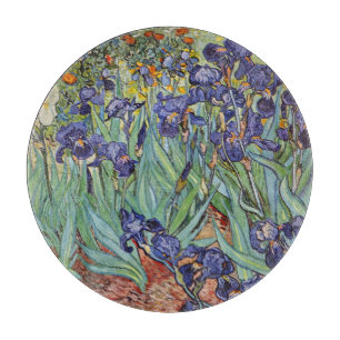 Van Gogh Irises Impressionist Painting Schneidebrett