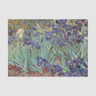 Van Gogh Irises Impressionist Painting Seidenpapier