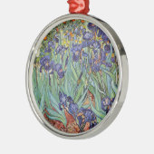 Van Gogh Irises Impressionist Painting Silbernes Ornament (Links)