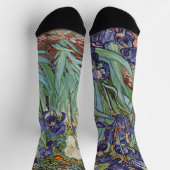 Van Gogh Irises Impressionist Painting Socken (Oben)