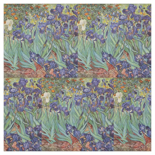 Van Gogh Irises Impressionist Painting Stoff (Muster)