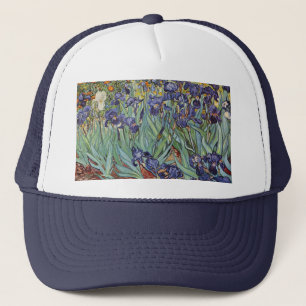 Van Gogh Irises Impressionist Painting Truckerkappe