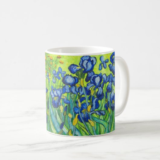Van Gogh Irises Kaffeetasse (VorderseiteRechts)