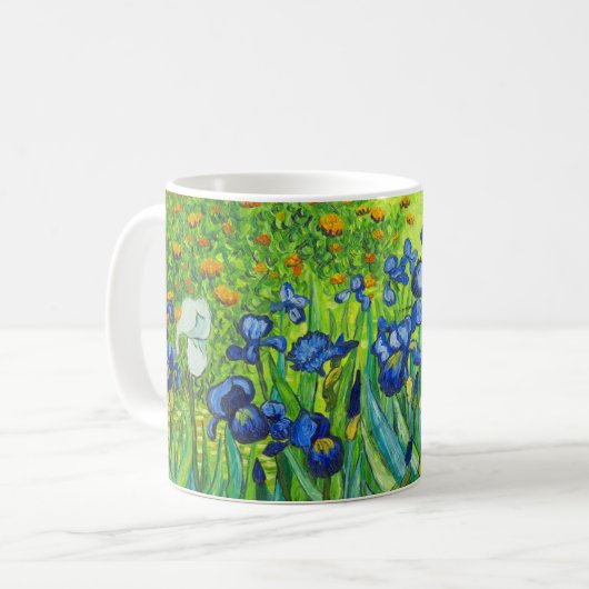 Van Gogh Irises Kaffeetasse (Vorderseite Links)