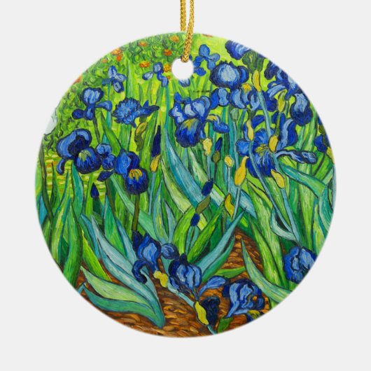 Van Gogh Irises Keramik Ornament (Vorne)