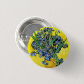 Van Gogh Irises Knopf Button (Vorne & Hinten)