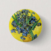 Van Gogh Irises Knopf Button (Vorderseite)