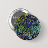 Van Gogh Irises Knopf Button (Vorne & Hinten)
