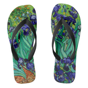 Van Gogh Irises/Lila/St. Remy Badesandalen
