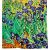 Van Gogh Irises/Lila/St. Remy Duschvorhang (Vorderseite)