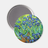 Van Gogh Irises Magnet (Vorderseite/Rückseite)
