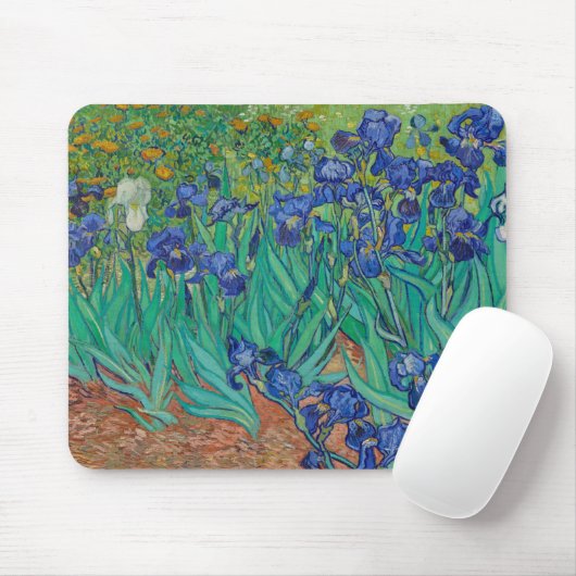 Van Gogh Irises Mousepad (Mit Mouse)