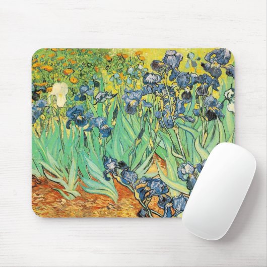 Van Gogh Irises Mousepad (Mit Mouse)