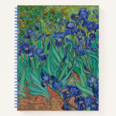 Van Gogh Irises Notebook Notizblock (Vorderseite)