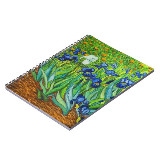 Van Gogh Irises Notizblock (Linke Seite)
