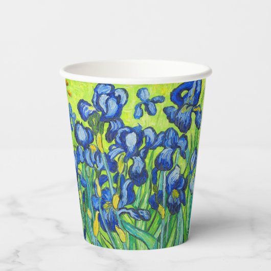 Van Gogh Irises Pappbecher (Rückseite)