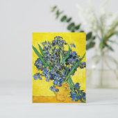 Van Gogh Irises Postcard Postkarte (Stehend Vorderseite)