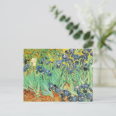 Van Gogh Irises Postkarte (Stehend Vorderseite)