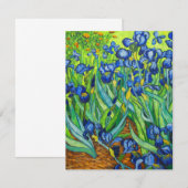Van Gogh Irises RSVP Karte (Vorne/Hinten)
