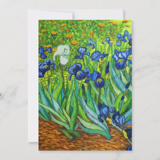Van Gogh Irises Save The Date (Vorderseite)
