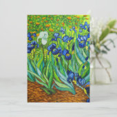 Van Gogh Irises Save The Date (Stehend Vorderseite)