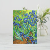 Van Gogh Irises Save The Date (Stehend Vorderseite)