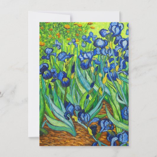 Van Gogh Irises Save The Date (Vorderseite)