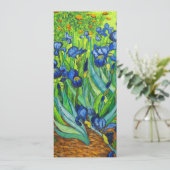 Van Gogh Irises Save The Date (Stehend Vorderseite)