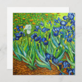 Van Gogh Irises Save The Date (Vorne/Hinten)