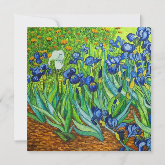 Van Gogh Irises Save The Date (Vorderseite)