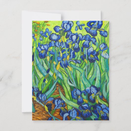 Van Gogh Irises Save The Date (Vorderseite)