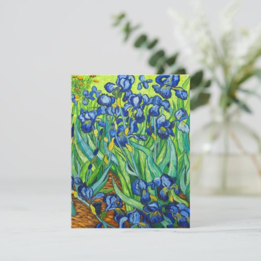 Van Gogh Irises Save The Date (Stehend Vorderseite)