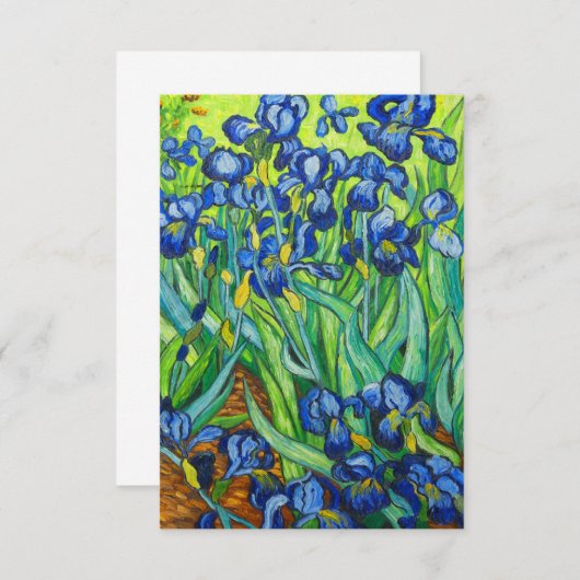 Van Gogh Irises Save The Date (Vorne/Hinten)