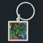 Van Gogh - Irises Schlüsselanhänger<br><div class="desc">Vincent van Gogh's famous floral painting, Irises.</div>