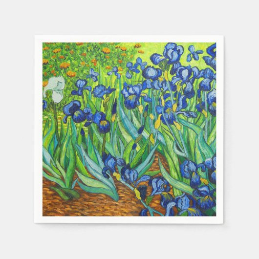 Van Gogh Irises Serviette (Vorderseite)