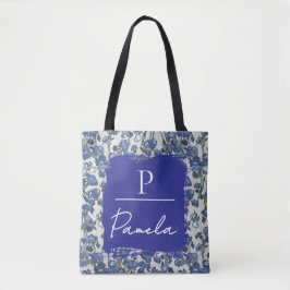 Van Gogh Irises Stone White Monogram  Tasche