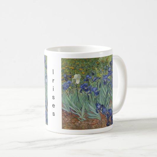 van Gogh Irises Tasse (VorderseiteRechts)