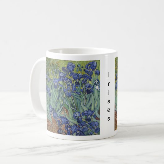 van Gogh Irises Tasse (Vorderseite Links)