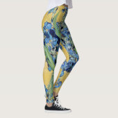 Van Gogh Irises Vase Blue Floral Bouquet Malerei Leggings (Rechts)