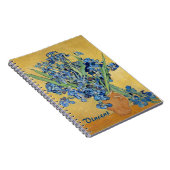 Van Gogh Irises Vase Blue Flowers Bouquet Fine Art Notizblock (Rechte Seite)