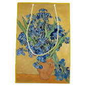 Van Gogh Irises Vase Blume Still Life Berühmte Kun Mittlere Geschenktüte (Rückseite)
