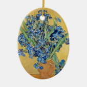 Van Gogh Irises Vase Blume Still Life Dutch Art Keramik Ornament (Vorne)